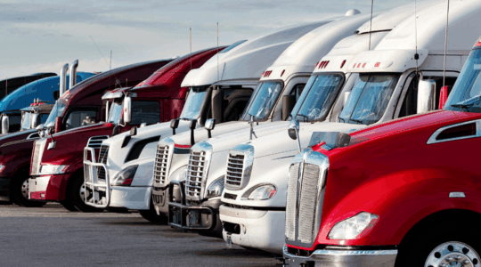 Parked-trucks
