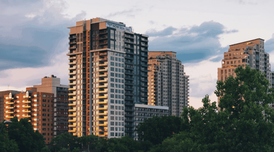 Modern urban apartment building 540x300