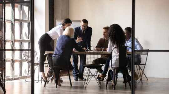 Employees Talking